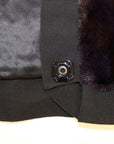 Dolce & Gabbana Exquisite Purple MINK Fur Scarf Wrap