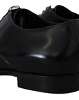 Dolce & Gabbana Elegant Black Leather Derby Shoes