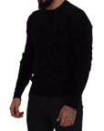Dolce & Gabbana Elegant Black Logo Wool Sweater
