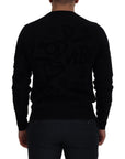Dolce & Gabbana Elegant Black Logo Wool Sweater