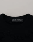 Dolce & Gabbana Elegant Black Logo Wool Sweater