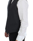 Dolce & Gabbana Elegant Gray Wool Formal Vest