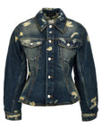 Marc Jacobs Marc Jacobs The Rip And Repair Fluted Denim Jacket Jacket