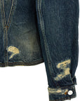 Marc Jacobs Marc Jacobs The Rip And Repair Fluted Denim Jacket Jacket
