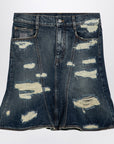 Marc Jacobs Marc Jacobs Washed denim skirt with worn details