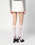 Marc Jacobs Marc Jacobs Ivory textured tweed mini skirt