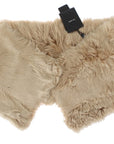 Dolce & Gabbana Elegant Alpaca Fur Shoulder Wrap in Beige