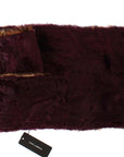 Dolce & Gabbana Exquisite Leopard Print Lambskin Fur Scarf
