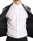 Dolce & Gabbana Elegant Banana Leaf Print Silk Bomber Jacket