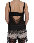 Dolce & Gabbana Elegant Silk Floral Lace Babydoll Chemise