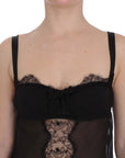 Dolce & Gabbana Elegant Silk Floral Lace Babydoll Chemise