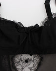 Dolce & Gabbana Elegant Silk Floral Lace Babydoll Chemise