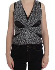 Karl Lagerfeld Elegant Silk Blouse with Logo Detailing