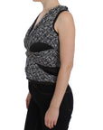 Karl Lagerfeld Elegant Silk Blouse with Logo Detailing