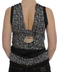 Karl Lagerfeld Elegant Silk Blouse with Logo Detailing