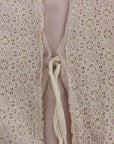 PINK MEMORIES Elegant Pink Wrap Sweater Cotton Knit