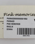 PINK MEMORIES Elegant Pink Wrap Sweater Cotton Knit