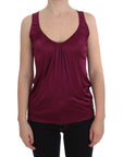 PLEIN SUD Elegant Purple Rayon Cami Blouse