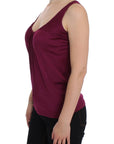 PLEIN SUD Elegant Purple Rayon Cami Blouse