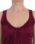 PLEIN SUD Elegant Purple Rayon Cami Blouse