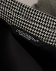 Dolce & Gabbana Elegant Gray Checkered Wool Blazer