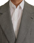 Dolce & Gabbana Elegant Gray Checkered Wool Blazer