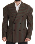 Dolce & Gabbana Multicolor Striped Double Breasted Blazer