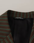 Dolce & Gabbana Multicolor Striped Double Breasted Blazer