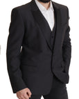 Dolce & Gabbana Elegant Dark Blue Martini Two-Piece Blazer