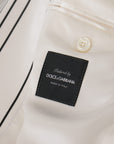 Dolce & Gabbana Elegant Striped Cotton Blend Blazer