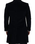 Dolce & Gabbana Elegant Black Cotton Long Cardigan Jacket