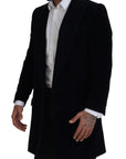 Dolce & Gabbana Elegant Black Cotton Long Cardigan Jacket
