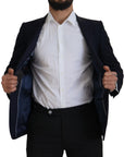 Dolce & Gabbana Elegant Single Breasted Wool Silk Blazer