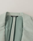 Dolce & Gabbana Elegant Mint Green Silk-Cashmere Blazer