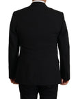 Dolce & Gabbana Elegant Black Martini Blazer and Vest Ensemble