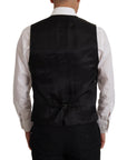 Dolce & Gabbana Elegant Black Martini Blazer and Vest Ensemble
