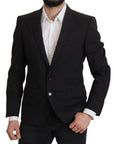 Dolce & Gabbana Elegant Slim Fit Black Blazer Jacket
