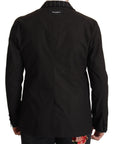 Dolce & Gabbana Elegant Black Cotton-Wool Blend Blazer Jacket
