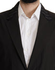 Dolce & Gabbana Elegant Black Cotton-Wool Blend Blazer Jacket