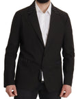 Dolce & Gabbana Elegant Black Cotton-Wool Blend Blazer Jacket