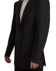 Dolce & Gabbana Elegant Slim Black Wool Blazer Jacket