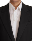 Dolce & Gabbana Elegant Slim Black Wool Blazer Jacket