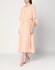 Zimmermann ZIMMERMANN Pleated peach-colored midi dress