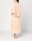 Zimmermann ZIMMERMANN Pleated peach-colored midi dress