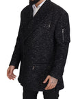 Dolce & Gabbana Sleek Patterned Wool Double Breasted Jacket