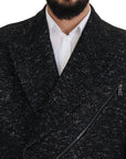Dolce & Gabbana Sleek Patterned Wool Double Breasted Jacket