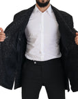 Dolce & Gabbana Sleek Patterned Wool Double Breasted Jacket