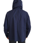 Dolce & Gabbana Elegant Double-Breasted Blue Parka Jacket