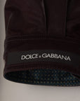 Dolce & Gabbana Elegant Bordeaux Collared Jacket