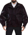 Dolce & Gabbana Elegant Bordeaux Collared Jacket